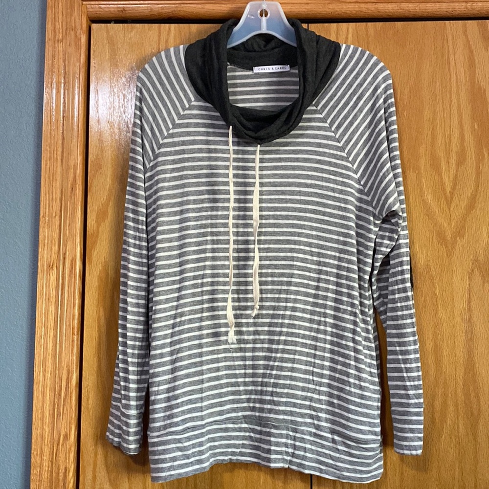 Long sleeve cowl neck shirt